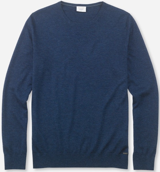 Pullover mit  rundem Ausschnitt in royal